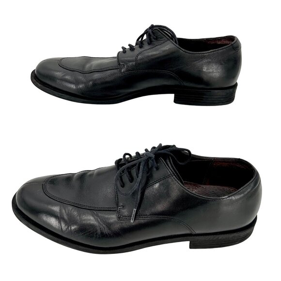 COLE HAAN BLACK TIE LEATHER LOAFER DRESS SHOES - 12M main image 5